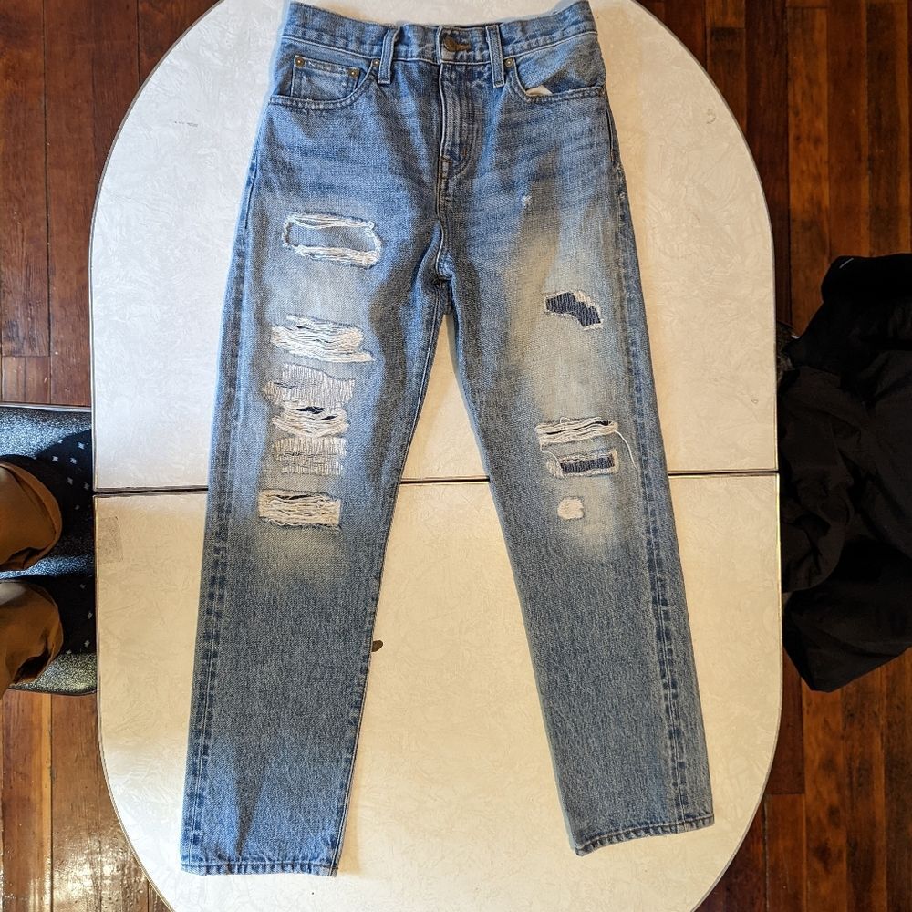 Point Sur Shoreditch Made in USA Distressed and Patched Selvedge Denim